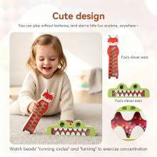 Cartoon Rain Drop Sound Effect Simulator Toy Wood Rattle Music Instrument Toy fish