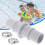 4 flexible Hose Couplers And 8 Solid circlets For Pool Maintenance 2