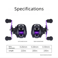 Fishing Reel Magnetic Brake System For Smooth Operate Long Lasting red right hand
