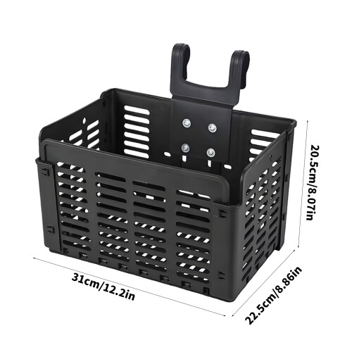 Heavy Type Bike Basket Adjustable Bicycles Front Rear Basket Oversized Foldable 2