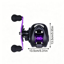 Fishing Reel Magnetic Brake System For Smooth Operate Long Lasting blue left hand