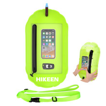 BOOSTEADY Swim Buoy Waterproof Phone Touchscreen Storage Space,Open Water Swimming Float with Adjustable Waist Belt for Open Water Swimmers, Triathle