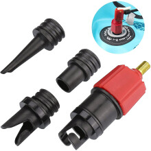 4 Nozzles Sup Pump Adaptor Air Pump Converter, Boat Air Valve Adaptor Kit, Inflatable Pump Adaptors For Kayak, Stand Up Paddle Board, Inflatable Bed,