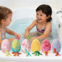Dinosaurs Egg Surprise Bathes Bomb With Toy Inside For Kids Fun Bathes Time Blue