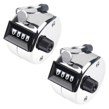 2PCS Hand Tally Clicker Counter with 4-Digit Display with Easy Operation