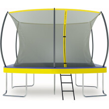 ZERO GRAVITY Ultima 5 Rectangular Barrel Trampoline in 3 Sizes. High Specification with Safety Enclosure Netting and Ladder (12ft x 8ft Barrel)