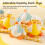 (2pcs White, -) Iso keltainen ankka squishy lelu 2