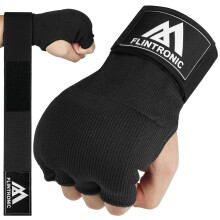 flintronic Gel Boxing Hand Wraps Inner Gloves, 95CM Quick Long Wrist Straps, Elasticated Padded Hand Wraps for MMA, Muay Thai, Kickboxing, Martial Ar