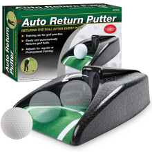Golf Ball Automatic Return Machine, Putting Cup for Indoor Outdoor Practice, Golf Training Aid with Auto Ball Return for Beginners & Pros