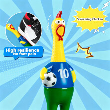 Soccer Game Screaming Chicken Funny Prank Toy For Football Fans And Parties jerseys  blue