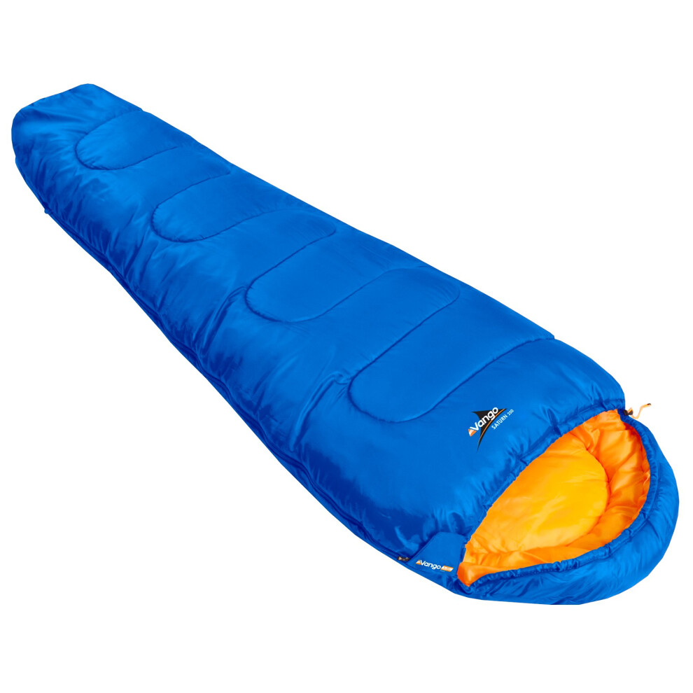 Vango Saturn 250 Single Sleeping Bag For Adults [Amazon Exclusive], 2 Season, Mummy Design Holds Insulation, Smaller Pack Size For Camping Trips, Fes