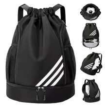 Waterproof Sports Backpack with Shoe Compartment and Water Bottle Pockets