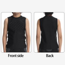 Adjustable Football Chest Guard Providing Impact Protections Teens Waistcoat White XL