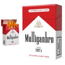 Shanker Golf - Funny Golf Tees – MulliganBro 10 Pack - Funny Golf Gift for Men - Parody Golf Accessories - Cool Novelty Tees for Golfers - Golf Gag
