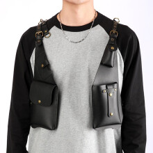 Outdoor Backpack PU Leather Shoulder Bag Suitable for Various Activity Use Brown