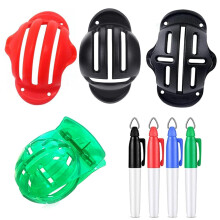 BNFGD 8Pcs Golf Ball Markers,Golf Accessories with 4 Pack Golf Ball Liner Template and 4 Pieces Golf Ball Marker,Which Suitable for Men Women Outdoor