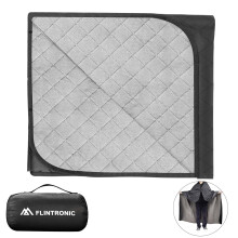 flintronic Waterproof Camping Blanket, 140 x 200 cm Foldable Picnic Blanket with Polar Fleece, Windproof Outdoor Portable Blanket for Cold Weather, C