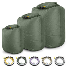 HIKEMAN Waterproof Dry Bag Set - Lightweight Canoe Bags Dry Sack,Roll Top Drifting Bag,3-Pack Stuff Sack for Kayaking Rafting Boating Hiking Camping