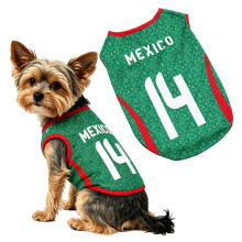 Pets Football Jersey Sports Soccer National Team Vest Cat Summer Cool Clothes Apparel Breathable Sports Costume for Dogs Dog Jersey (M)