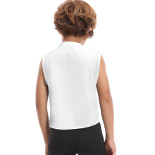 Flexible Soccer Training Vest Waistcoat Offering Chest Safety For Adolescent White S