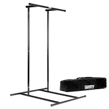 Gravity Fitness Pull-Up Bar - Portable Pull-Up Rack Home Gym Equipment, Calisthenics, & Bodyweight Training - Adjustable Pull-Up Rack & Dip Station -