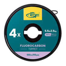 SF Clear Fluorocarbon Tippet Line Fly Fishing Tippets Leaders Trout Line 100M # 4X