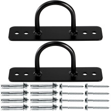 Lyellfe 2 Pack Battle Rope Anchor, Wall Ceiling Mount Bracket for Suspension Strap, Body Weight Strength Training Systems, Heavy Duty Hammock Hanging