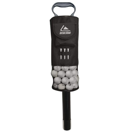 Longridge Golf Shag Ball Bag Deluxe, Black