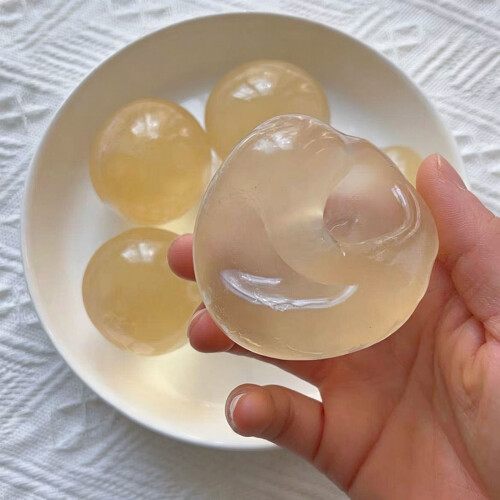 2 Pieces Pliable Soft Spheres Having Smooth Texture No Quick Return Blue 1