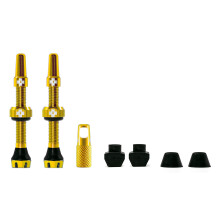 Muc-Off Tubeless Valves V2-7075 Aluminium Presta Valves with Core Removal Tool - Air Flow System for Mountain Bike, Road and Gravel Wheels - Compatib