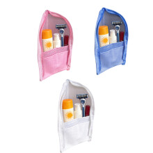 2PCS Sanitary Toothbrush Storage Cases Fast Drying Fabric Simple To Maintain Style Pink