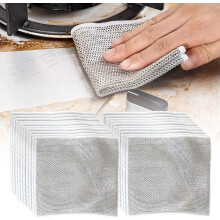(20pcs, -) 5er-Stahldraht-Spültuch, nicht kratzend, für Herd, Töpfe