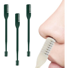(Dark Green, 3 Pcs) 3er-Nasenhaar-Schneider, beige, manuell, 360 rotierend