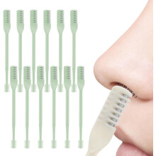 (Green, 12 Pcs) Nesehårklipper – bærbar manuell nesehårkniv for daglig bruk