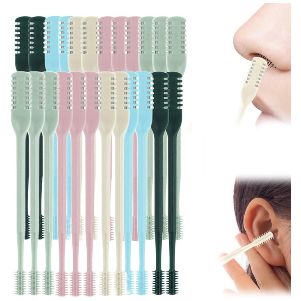 Oimg (24 Pcs, -) 2 In 1 Nasal Hair Cutter Â Double Sided Trimmer With Ear Picker, 5Pcs