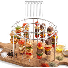 (12 Skewer, -) Rack brochettes air fryer inox vertical, barbecue