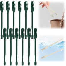 (Dark Green, 12 Pcs) Nasal Hair Cutter – Portable Manual Nose Hair Knife for Travel