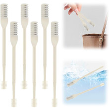 (Beige, 6 Pcs) Nasal Hair Cutter – Portable Manual Nose Hair Knife for Travel