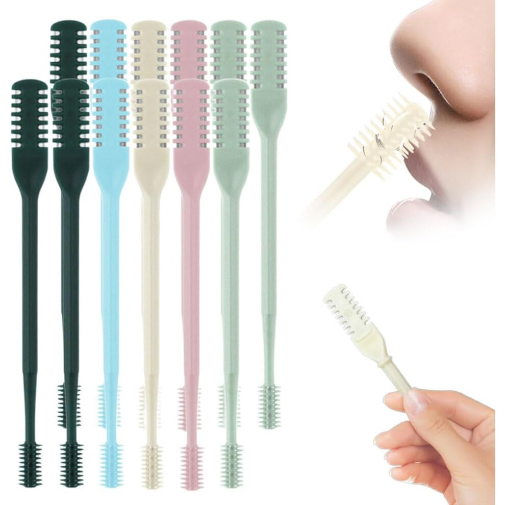 Oimg (12 Pcs, -) Nose Hair Cutter Â 360 Rotary Nasal Trimmer With Ear Picker, 5Pcs