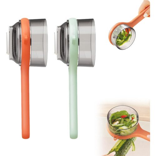(2 Pcs, -) Vegetable Peeler with Container – 2-in-1 Multifunctional Kitchen Gadget