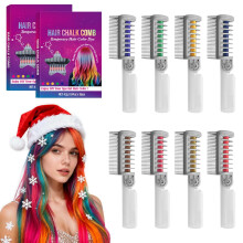 (2 Pcs, -) Festive Fun Hair Chalk Combs – Quick Dry Temporary Hair Color for Kids