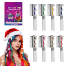 (1 Pcs, -) Festive Fun Hair Chalk Combs – Quick Dry Temporary Hair Color for Kids