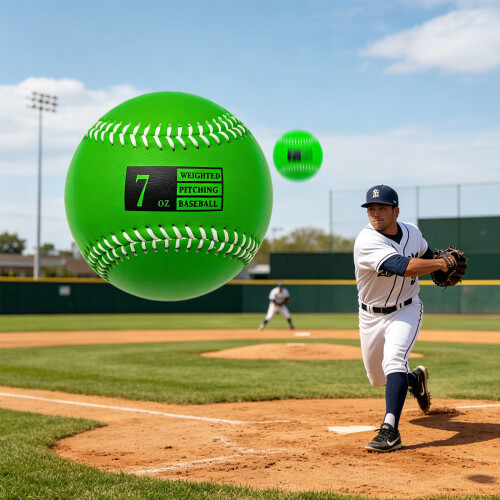 Heavy Type Weighted Baseball Designed For Strength And Endurances Improvement 7 OZ