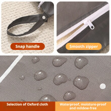 Travel Laundry Bags Washable Dirty Clothes Bag for Travel,Waterproof Wet Dry Bag Gray L
