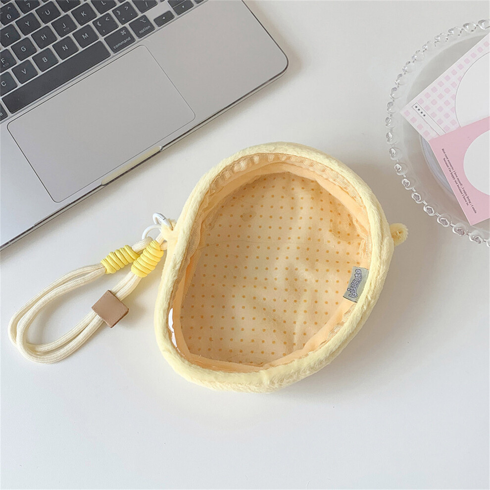 Pink Fashionable Fruit Themed Cosmetic Pouch Multipurpose Transparent Display Bag