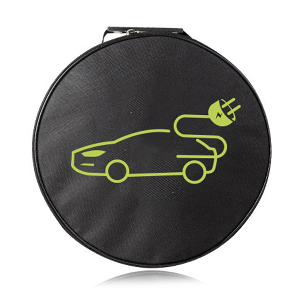Waterproof Oxford Fabric Car Charger Cable Storage Bag For Electric Vehicle Round 7754004659414