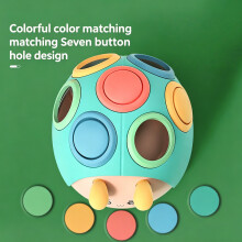 Fun Animal Hole Poking Toy For Toddlers Hand Eye Coordination Training Green