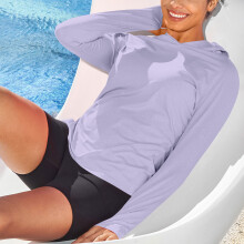 Ladies Sun Protective Shirt UPF50+ Fast Dry Long Sleeve Sun Shirt for Cycling Navy blue S