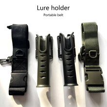 Fishing Poles Inserter Fishing Rod Rack Rod Waist Bracket Fishing Green Rod tube and belt
