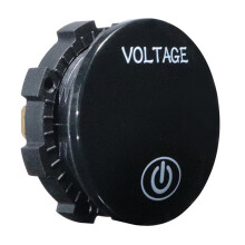 Vehicle Voltage Meter Voltmeter Gauge With On Off Switches 12-24V Modification Blue